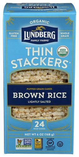 Lundberg Thin Stackers Beer Rice Lt Organic - 6 Oz (6 Units)