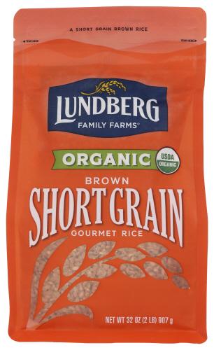 Lundberg Rice Brown Short Organic - 32 Oz (6 Units)