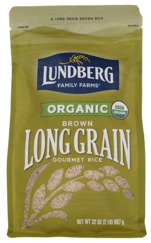 Lundberg Rice Brown Long Organic - 32 Oz (6 Units)