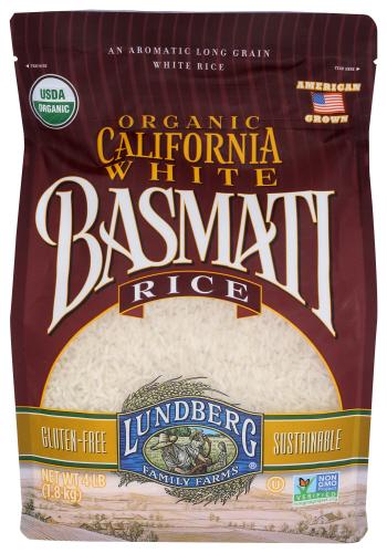 Lundberg Rice White Basmati Organic - 4 Lb (6 Units)