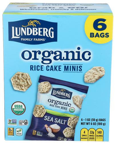 Lundberg Rice Cake Mini Ss Organic 6Pk - 6 Oz (4 Units)
