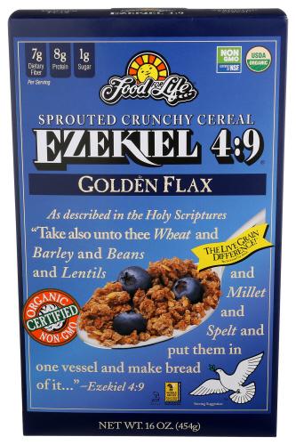 Food For Life Cereal Ezkl Golden Flax Organic - 16 Oz (6 Units)