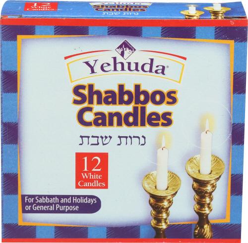 Yehuda Candle Shabbat - 12 Pc (24 Units)
