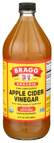 Bragg Vinegar Apple Cider Unf Organic - 32 Oz (12 Units)
