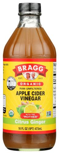 Bragg Vinegar Citrus Ginger Organic - 16 Oz (12 Units)