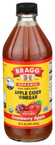 Bragg Vinegar Cranberry Organic - 16 Oz (12 Units)