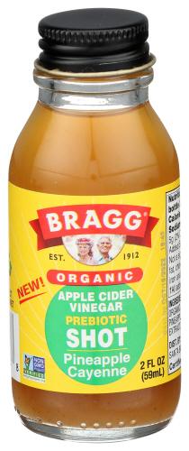 Bragg Shot Acv Pnppl Cynne Organic - 2 Fo (4 Units)