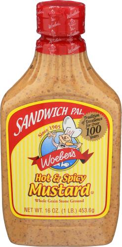 Woeber Mustard Sndwch Pal Hot Spicy - 16 Oz (6 Units)