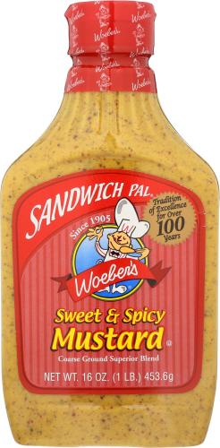 Woeber Mustard Sndwch Pal Sweet Spicy - 16 Oz (6 Units)