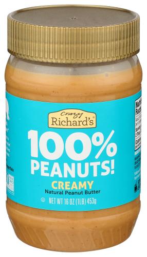 Crazy Richard Peanut Butter Creamy - 16 Oz (6 Units)