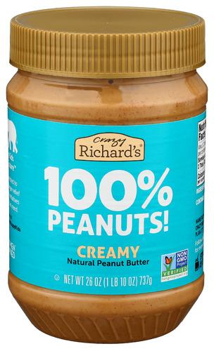 Crazy Richard Peanut Butter Creamy - 26 Oz (6 Units)