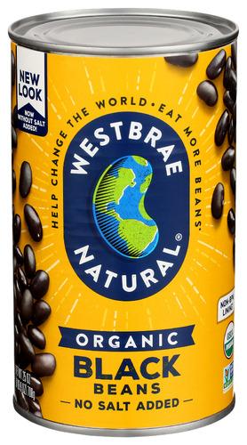 Westbrae Bean Black Organic - 25 Oz (12 Units)