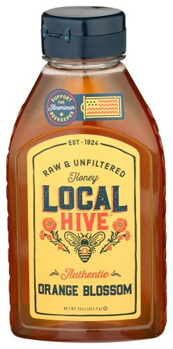 Local Hive Honey Orange Blossom - 16 Oz (6 Units)