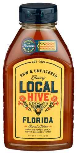 Local Hive Honey Raw Florida - 16 Oz (6 Units)