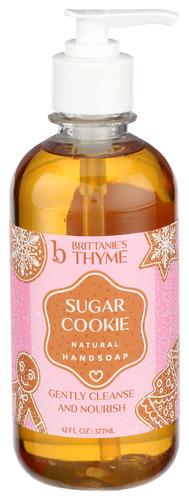 Brittanies Thyme Hand Soap Olv Oil Sug Cke - 12 Oz (6 Units)
