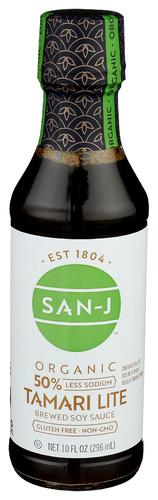 San J Tamari Lite Organic Less Sod - 10 Oz (6 Units)