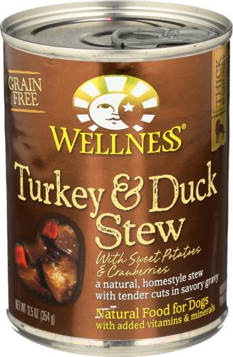 Wellness Dog Food Stw Trky Dck Sweet Potato - 12.5 Oz (12 Units)