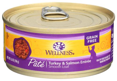 Wellness Cat Food Trky & Salmon - 5.5 Oz (24 Units)