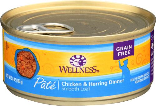 Wellness Cat Food Chicken & Herring - 5.5 Oz (24 Units)