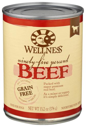 Wellness Dog Food 95% Beef - 13.2 Oz (1 Units)