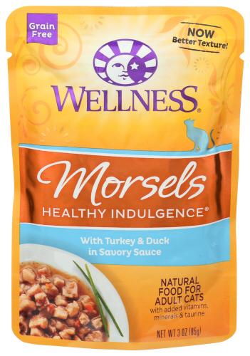 Wellness Cat Fd Pch Mrsls Trky Dck - 3 Oz (24 Units)