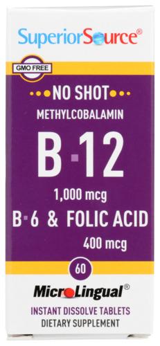 Superior Source Methly B12 B6 Folic Acid - 60 Tb (1 Units)