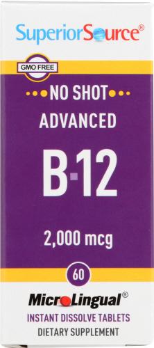 Superior Source B12 Methyl Advnced 2000Mg - 60 Tb (1 Units)