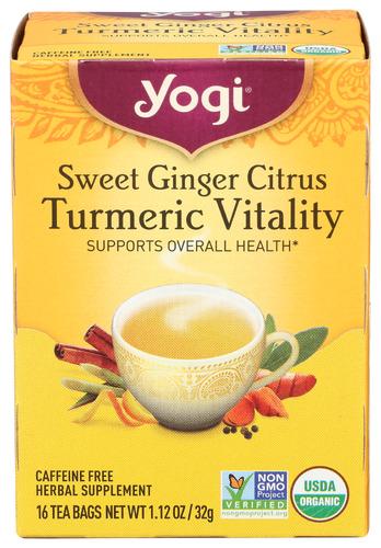 Yogi Teas Tea Sweet Ginger Citrus Organic - 16 Bg (6 Units)