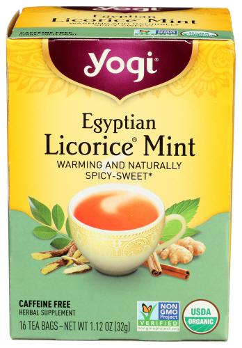 Yogi Teas Tea Egyptn Licorice Mint - 16 Bg (6 Units)