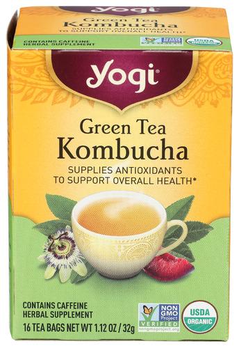 Yogi Teas Tea Grn Kombucha - 16 Bg (6 Units)