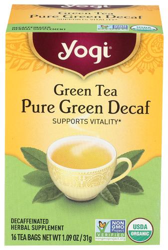 Yogi Teas Tea Grn Dcf Organic - 16 Bg (6 Units)