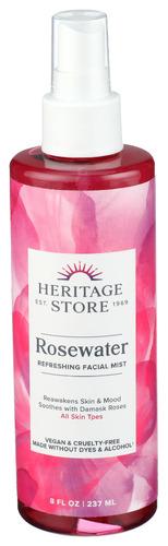 Heritage Rose Water W Atomizer - 8 Oz (1 Units)