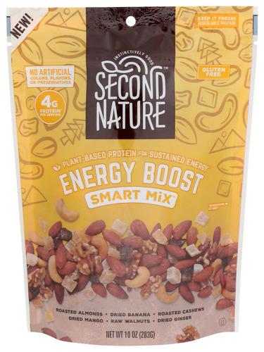 Second Nature Trail Mix Energy Boost Smart - 10 Oz (6 Units)