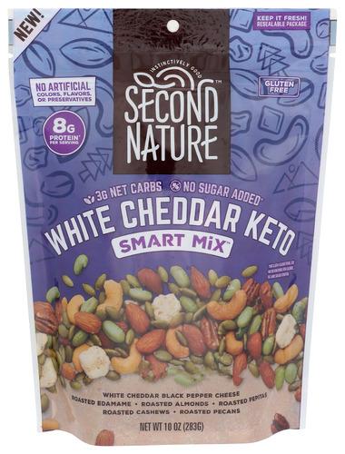 Second Nature Trail Mix White Cheddar - 10 Oz (6 Units)