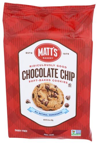 Matts Cookies Cookie Chocolate Chip - 10.5 Oz (6 Units)