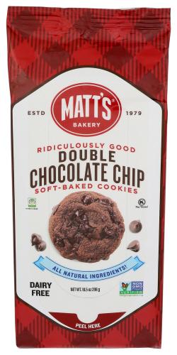 Matts Cookies Cookie Double Chocolate Chip - 10.5 Oz (6 Units)