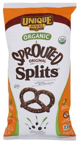 Unique Pretzel Whole Grain Sprouted - 8 Oz (12 Units)