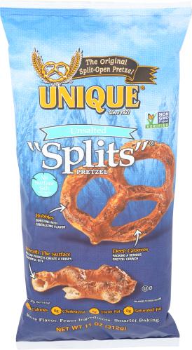Unique Pretzel Unsalted - 11 Oz (12 Units)