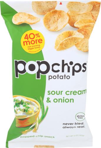 Popchips Chip Sour Cream & Onion - 5 Oz (12 Units)