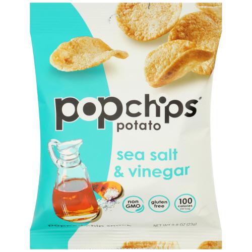 Popchips Chip Sea Salt & Vinegar - 0.8 Oz (24 Units)
