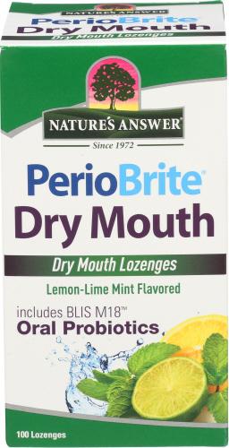 Natures Answer Lozenges Dry Mouth Lemon - 100 Tb (1 Units)