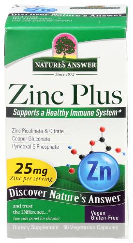 Natures Answer Zinc Plus - 60 Vc (1 Units)