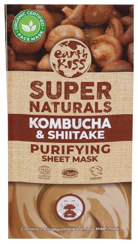 Earth Kiss Mask Kombucha Shitake Organic - 1 Ea (12 Units)