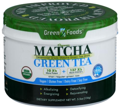 Green Foods Tea Grn Matcha Brown Rice Solid - 5.5 Oz (3 Units)