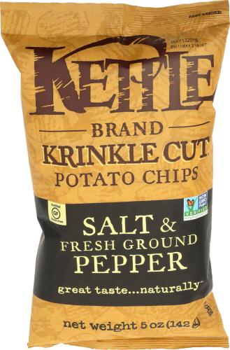 Kettle Foods Chip Potato Krnkl Salt & Pppr - 5 Oz (15 Units)