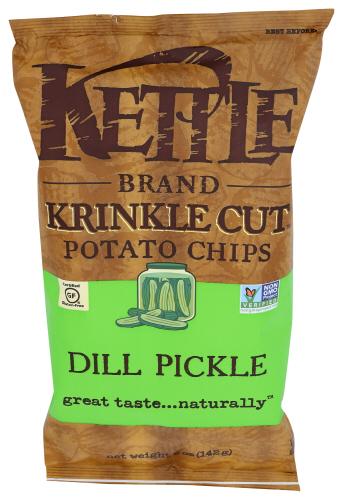 Kettle Foods Chip Krnkl Cut Dill Pckl - 5 Oz (15 Units)