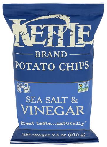 Kettle Foods Chip Potato Sea Salt Vng - 7.5 Oz (12 Units)