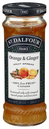St Dalfour Conserve Mrmld Orange & Ginger - 10 Oz (6 Units)