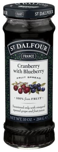 St Dalfour Conserve Crnbry Bluebry - 10 Oz (6 Units)