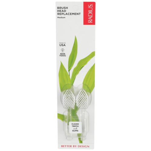 Radius Tthbrsh Head Rplcmnt Med 2P - 1 Pc (6 Units)